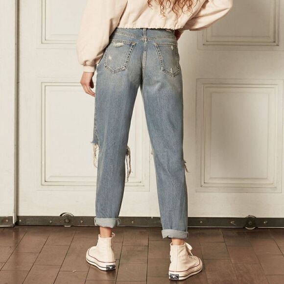 Boyish The Toby High Waisted Tapered Jeans in Great Dictator Size 27 NWT - Picture 4 of 13